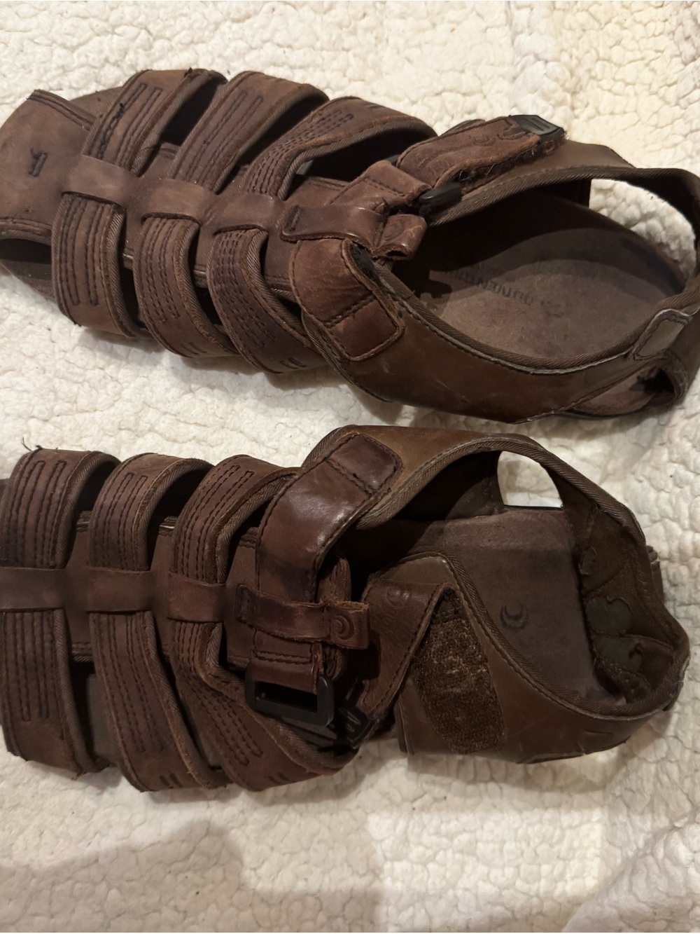 Men's Brown  Fisherman-Style Sandals with Secure Straps